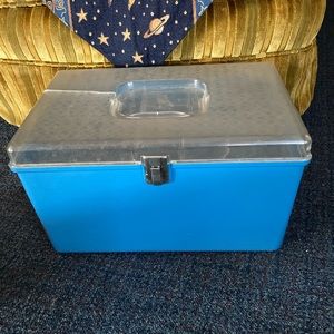 Vintage plastic sewing box